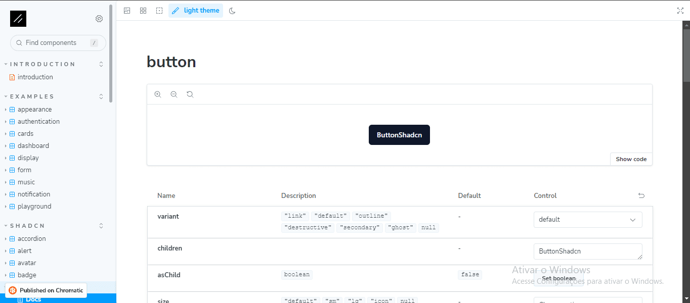Este projeto foi uma oportunidade de mergulhar profundamente na biblioteca Storybook, explorando e aplicando o vasto repositório de componentes do Shadcn-ui.